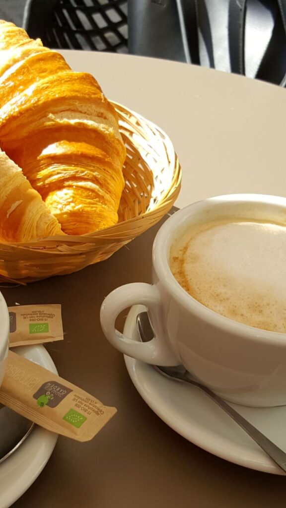 Enjoy a coffee at a small cozy cafe in lourmarin France