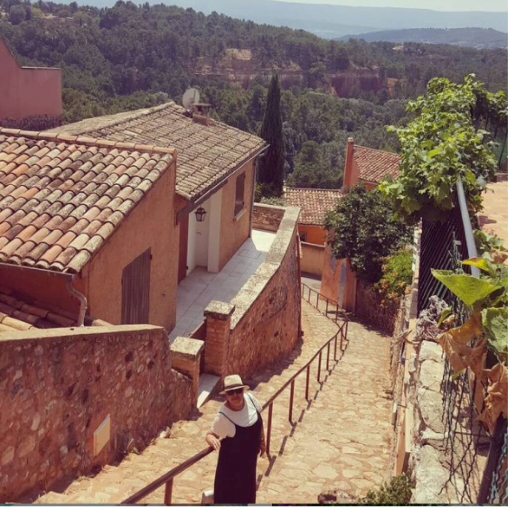 Beautiful day wandering around the gorgeous town of Roussillon France